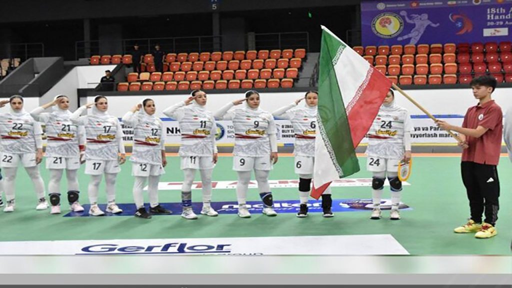 ایران ۷۷ – قرقیزستان ۱۲/ برد پرگل دختران هندبال ایران در آسیا