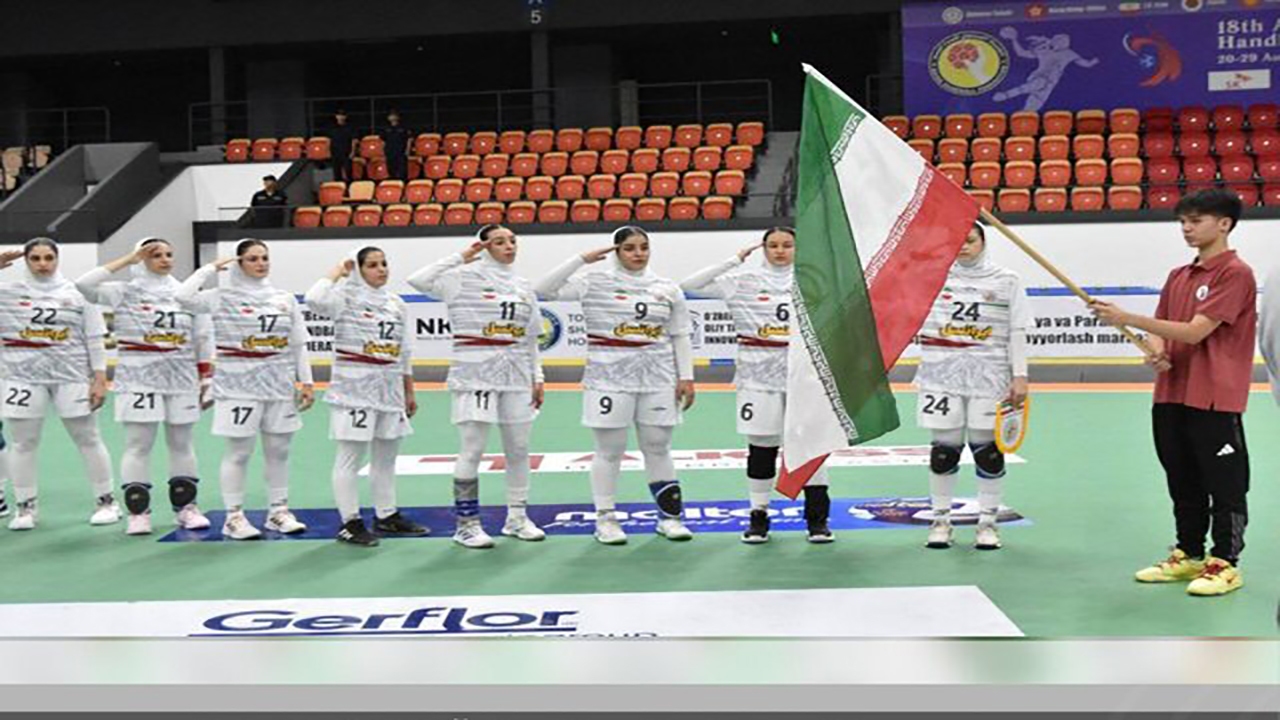 ایران ۷۷ – قرقیزستان ۱۲/ برد پرگل دختران هندبال ایران در آسیا