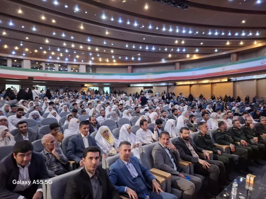 آیین جهادی ازدواج ۱۱۴ زوج البرزی برگزار شد