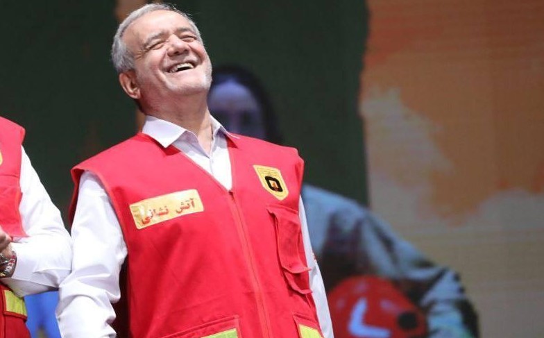 سورپرایز آتش نشانان برای رئیس جمهور