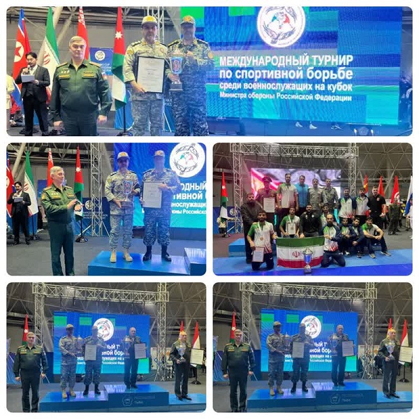 نایب قهرمانی تیم ملی کشتی پایوران نیروهای مسلح جمهوری اسلامی ایران در جام وزارت دفاع روسیه