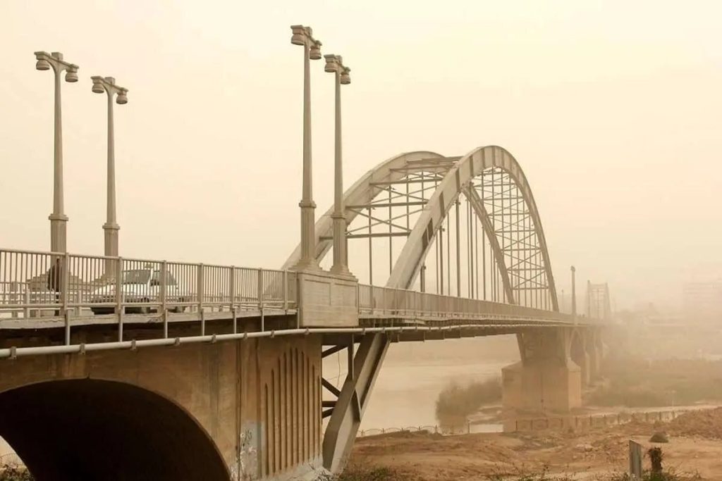 هوای خوزستان بنفش شد