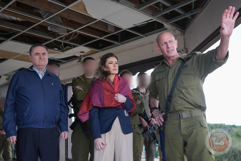 جولان وزیر جنگ تل‌آویو در مرزهای لبنان