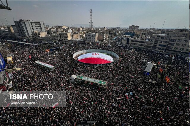 برگزاری مراسم تشییع فرماندهان شهید «جنگ رمضان»