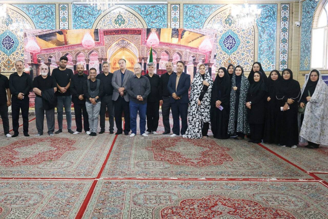 برگزاری مراسم عزاداری دهه اول محرم با حضور خبرنگاران استان البرز در امامزاده حسن کرج