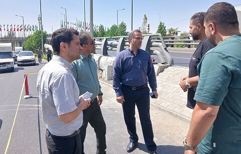 بازدید میدانی مدیر منطقه ۸ شهرداری کرج از نقاط مختلف منطقه